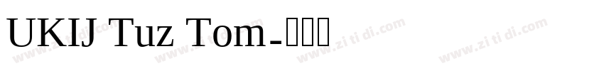 UKIJ Tuz Tom字体转换